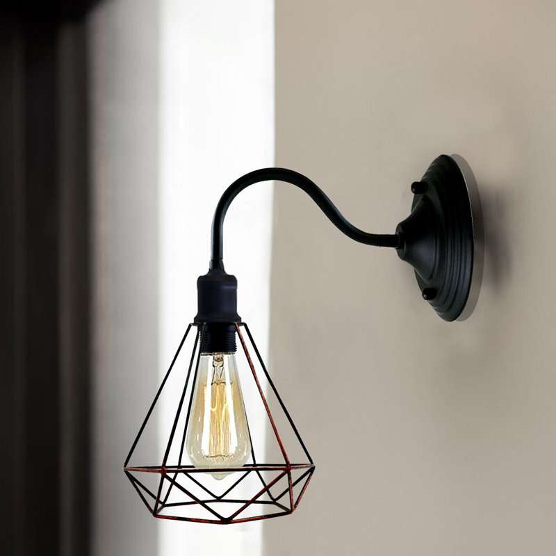 LaJuante Armed Sconce, No, Rustic Red