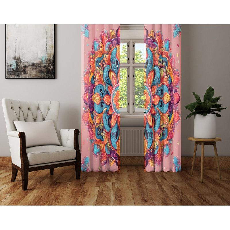 Semi Sheer Curtain Pair, 40" W x 82" L