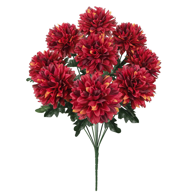 Bouquet de fleurs artificielles, Rouge bourgogne