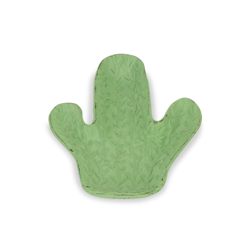 Jonilee 6" Green Cactus Cast Iron Vanity Tray