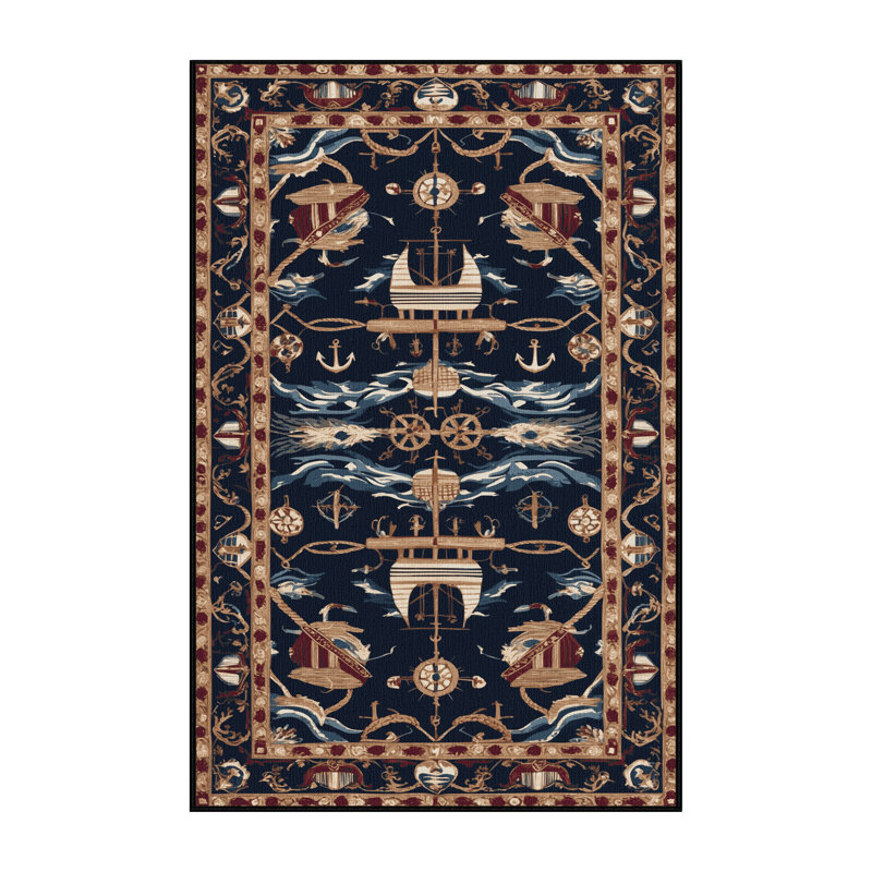 Machine Washable Persian Gray Area Rug, Rectangle 5' x 8'