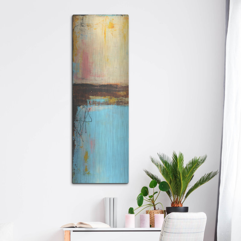  «Dockside 37 I» par Erin Ashley, art mural en métal, 16 po x 48 po