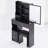 Vanity Desk, 29.2" Small Space Left Drawer Desktop Vanity Table , Cushioned Stool, Extra Large Right Sliding Mirror, Multi Layer High Capacity Storage, Practical Fashionable Dresser, Suitable For Small Space-1122326262