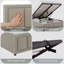 Ottoman Fabric Lift Up Storage Bed , UKFR Certified-774084013-797485665