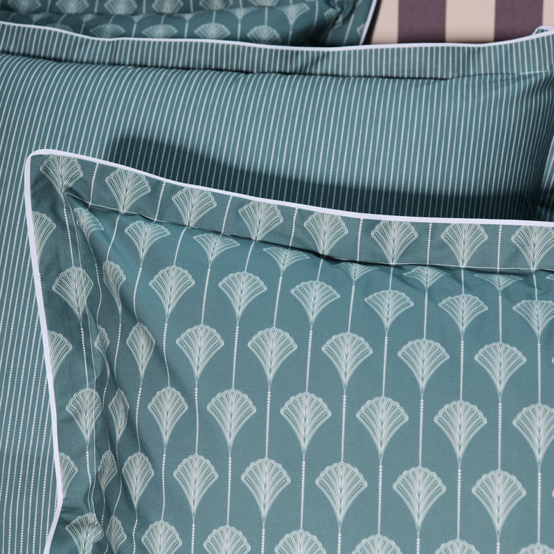 Aristo Euro sham, Blue; White, Aristo, Boudoir