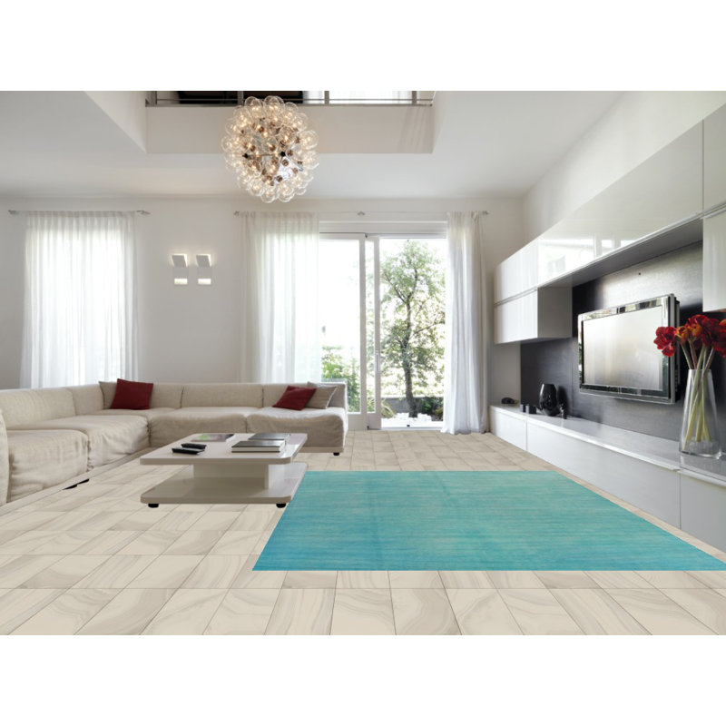 Tapis persan Gabbeh turquoise 9 x 12