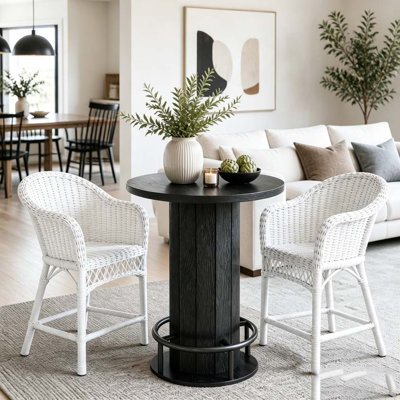 Table de bar, table basse ronde