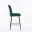 Ensemble de 2 chaises de bar à pieds réglables en velours simple-1811310549