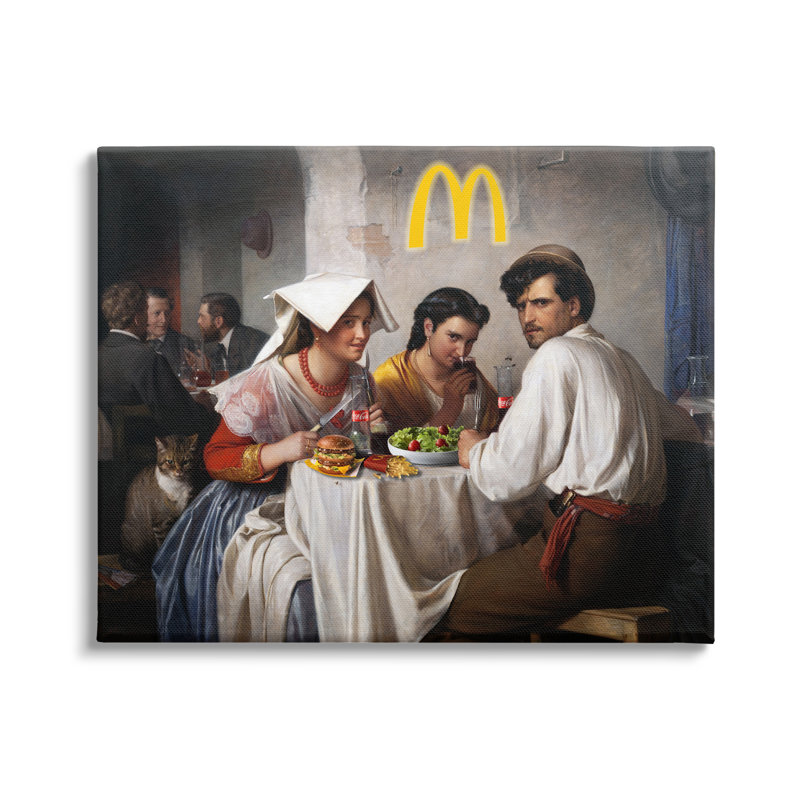«Funny Classics Burger Joint» par Birch & Ink, H 16 po x l 20 po x P 1,5 po