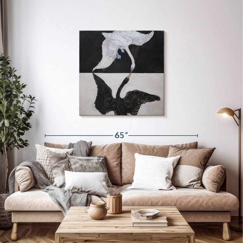 Brampt The Swan No. 1, 36" H x 36" W