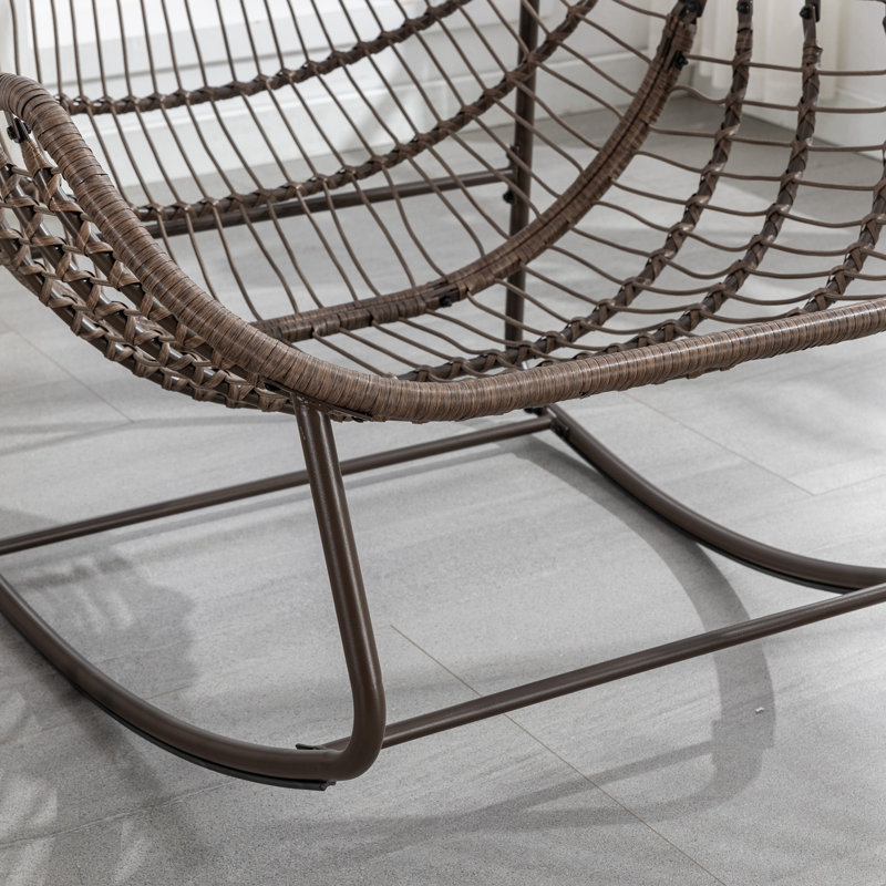 Chaise de patio avec coussins, Olive