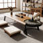 Tables basses ovales en bois massif BROWN-109014292
