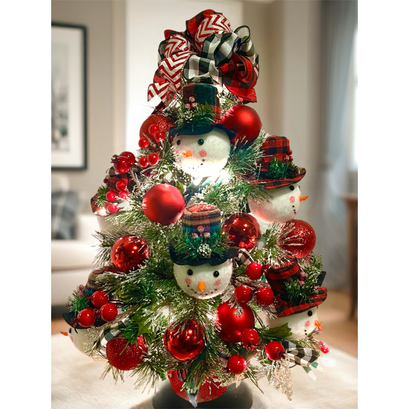 Arbre de Noël 24 po Snowman