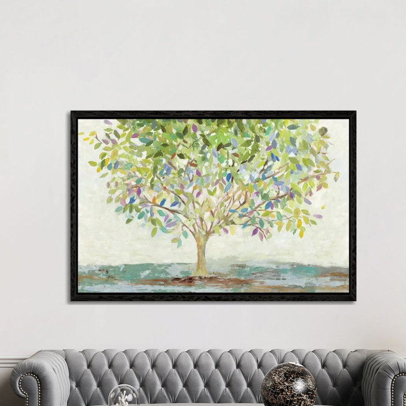 Colorful Oxygen by Allison Pearce - Painting on Canvas, Black Framed Canvas, 152.5 cm H x 101.5 cm W
