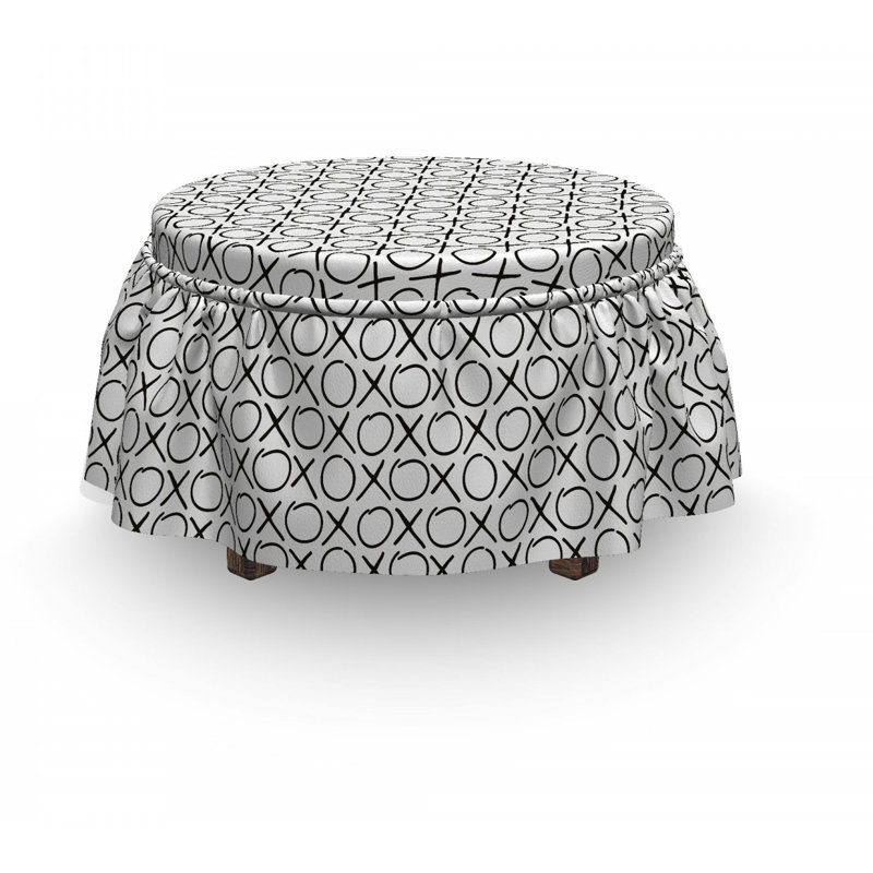 Box Cushion Ottoman Slipcover