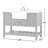 Pelaghia 48'' Single Bathroom Vanity with Marble Top-57367805