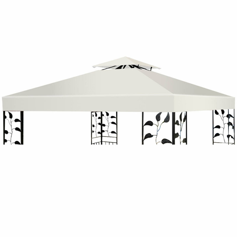 Errill Dakota Fields Polyester Roof for Gazebo, Beige