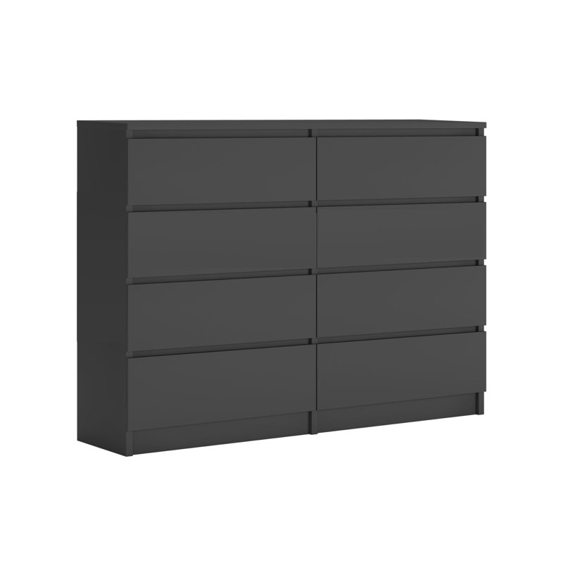 Ismeta 8 - Drawer Chest of Drawers, Gray