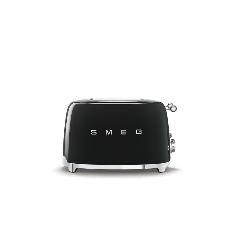 Smeg TSF03 50s Style Retro Four Slice Toaster, Black