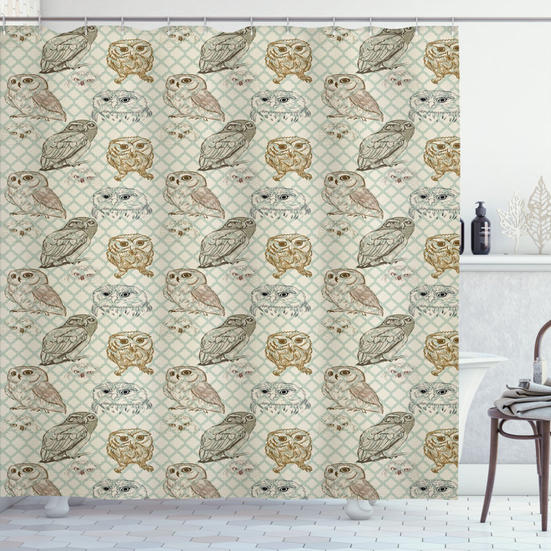 Shower Curtain with Hooks Included, 84"H x 69"W