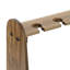 Solid Wood Tabletop Wine Glass Rack In Brown