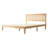 Moriel Queen Size Transitional Modern Solid Wood Platform Bed Frame, MOB-41-Q, with Shaker Headboard, Honey Oak, No Box Spring Needed-1106258274-1106258272