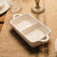 Pietra Serena Handmade Italian Stoneware Two Part Server