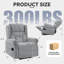 Fauteuil inclinable électrique Power Lift avec massage et tissu d'ameublement en chenille-1995826003