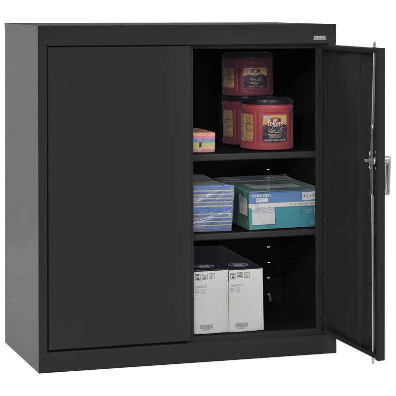 Single Storage Cabinet ( 36'' H x 36'' W x 24'' D), Black