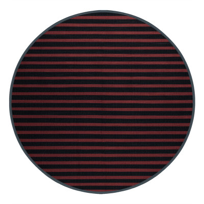 Machine Washable Horizontal Stripes Grey Area Rug