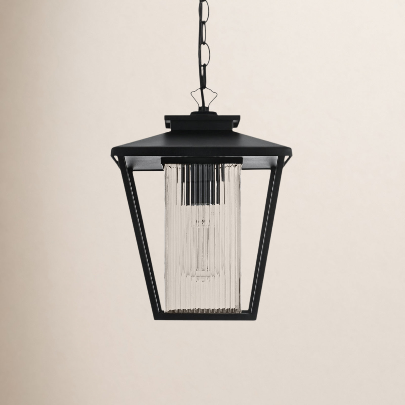 Shannen 10 Inch Outdoor Pendant in Black
