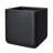 Kute Nest Indoor/Outdoor H15" Cubo Fiberstone Planter - Tricorn Black - Pot Opening 12"-2110195491-2110195488