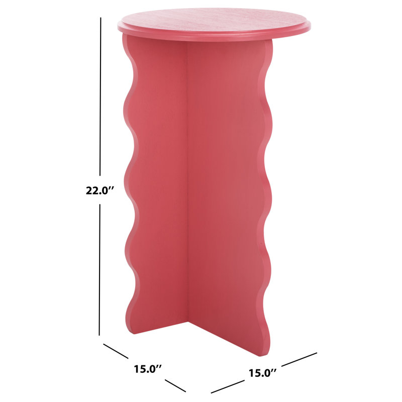 Table d'appoint Michelo Wavy, Rose