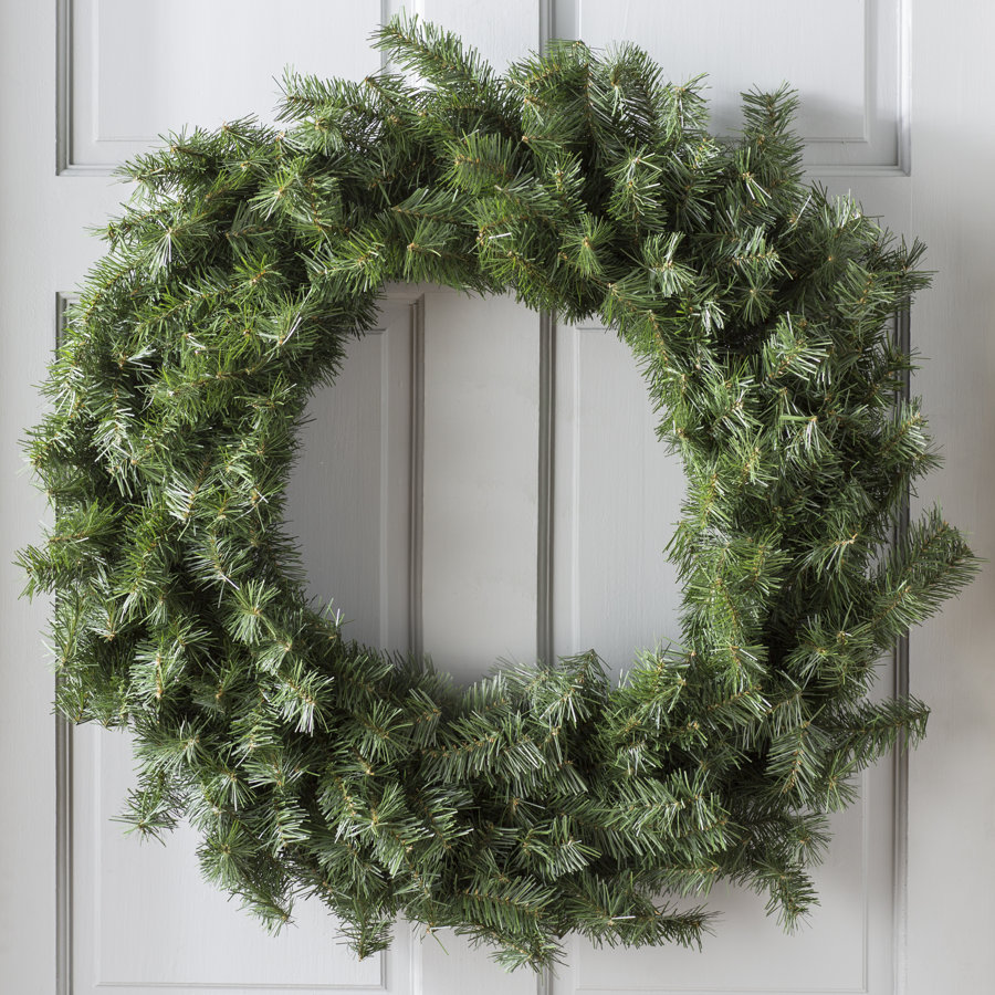 Artificial Canadian Pine Wreath Unlit