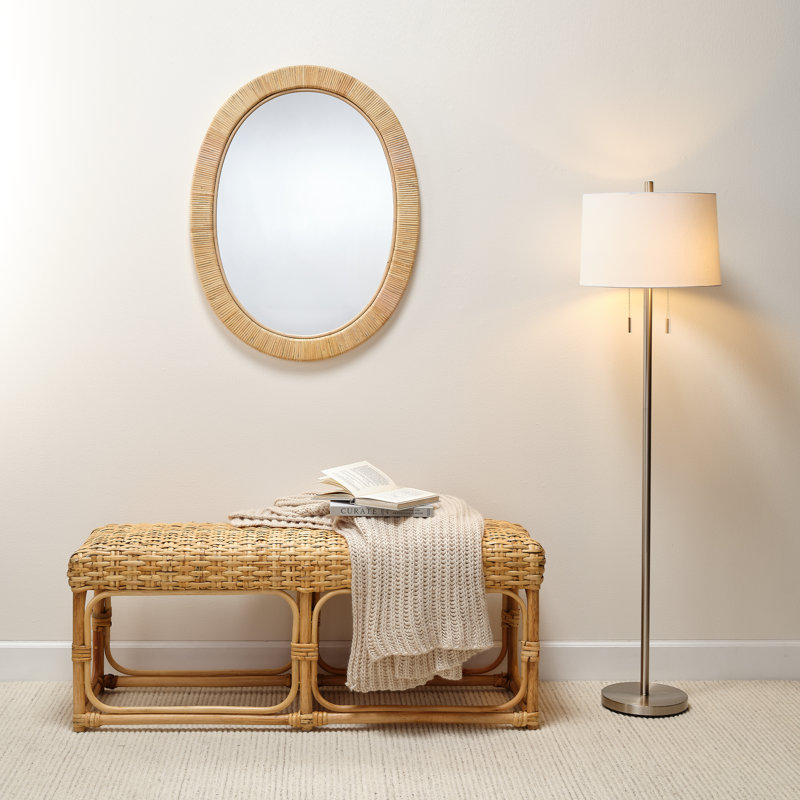 Senn 64'' Floor Lamp, Matte Silver