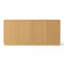 Crédence de rangement de 62,8 po avec 4 portes cannelées, naturel contemporain-62203772