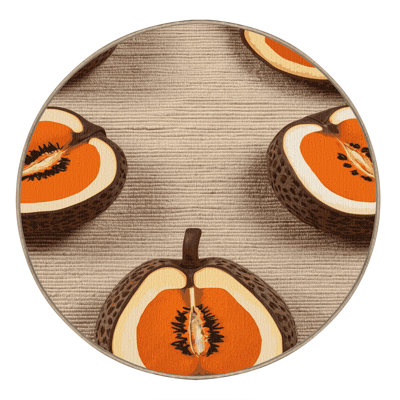 Washable Mamey Sapote Fruits Area Rug
