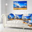 Coussin lombaire imprimé ciel nuageux