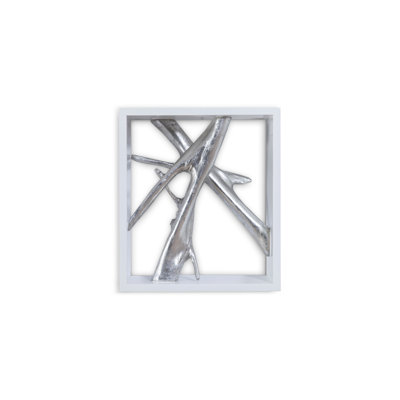 Cast Naturals Framed Branches Tile Wall Décor
