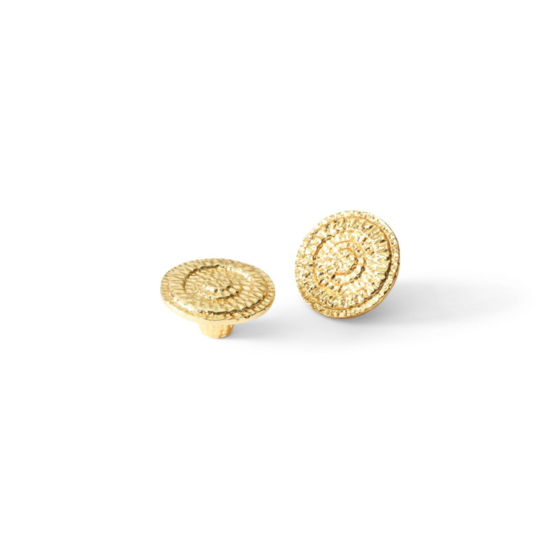 Gotham Hardware Knob, Gold, 1.5"