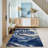 Abstract Blue And White Area Rug, Soft And Lightweight, Suitable For All Seasons, Easy To Maintain And Easy To Clean, Machine Washable Carpet Floor Mat, Suitable For Living Room, Bedroom, Dining Room, Hallway, Balcony, Room Decor, Home Decor, Outdoor Dec-1154589969