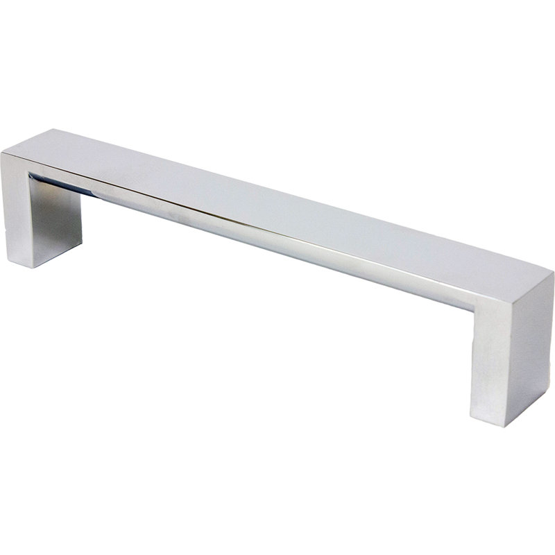 Modern 5" cc Square Pull, Matte Black
