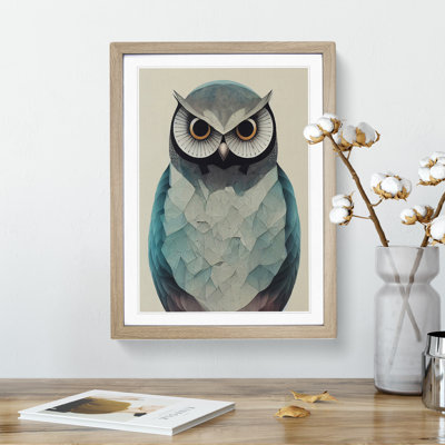 XV1022-5169X Owl No.4 Abstract - Single Picture Frame Print