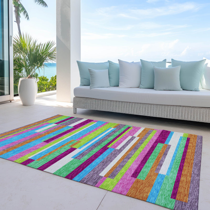  Chayden Area Rug with Non-Slip Backing, Rectangle 5' x 7'6"