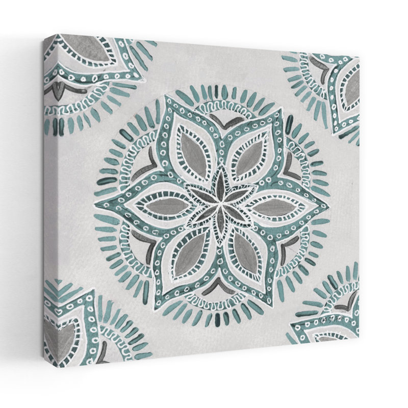 Étoile mandala II, art floral, H 18 po x l 18 po