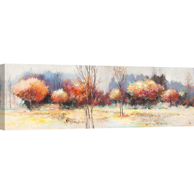 Summer Woods by Luigi Florio - Wrapped Canvas Painting, 40cm H x 120cm W x 4cm D