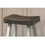 Ensemble de 2 tabourets traditionnels en bois massif, siège contour chêne / noir H 29 po-779500685-779500683