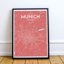 Munich City Map - No Frame Print-1893399462-1893399456