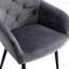 Chaise d'appoint avec pieds en métal pour le salon-2059551332