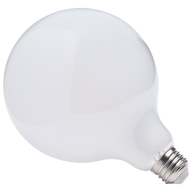 8 Watt LED G40 3000K-2000K Warm Dimming Medium Base Clear Finish, White